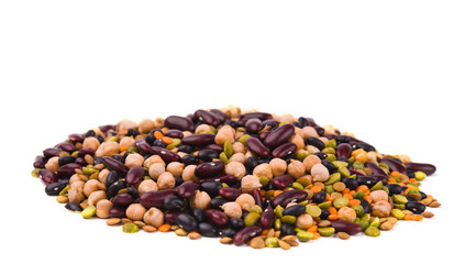 kidney bean, lentil, peas and chick-pea