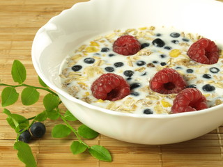 Milk with fruits