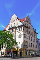 Naklejka premium Stralsund, Saniertes Wohnhaus