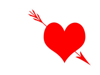 arrow through a heart 
