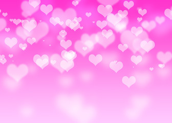 Valentines day abstract background with hearts, women's day love gradient