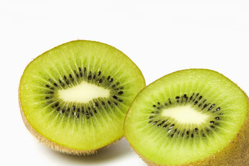 Kiwi Fruit on White Background