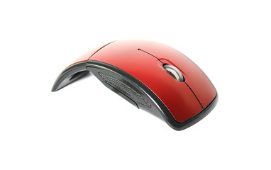 Red Portable Mouse