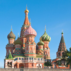 Fototapeta na wymiar Katedra wstawiennictwo na Placu Czerwonym w Moskwie