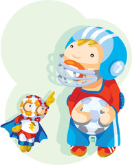 Sportsman and super hero