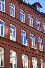 Obraz premium Mehrfamilienhäuser in Kiel, Deutschland