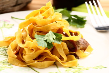 Pappardelle con i funghi porcini © giovanniluca
