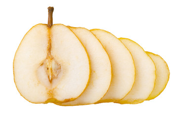 Pear fruit slices