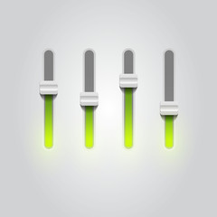 User interface sliders