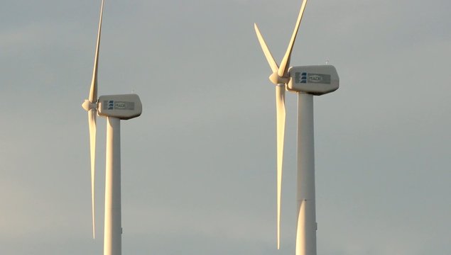 molinos de viento energia renovable en movimiento