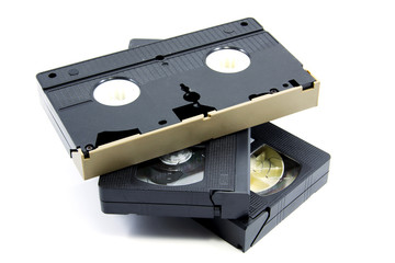 Old vhs video cassette