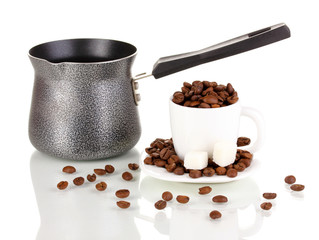 Coffee maker isolated on white