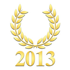 Lauriers 2013 or en relief