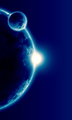 realistic illustration of planets