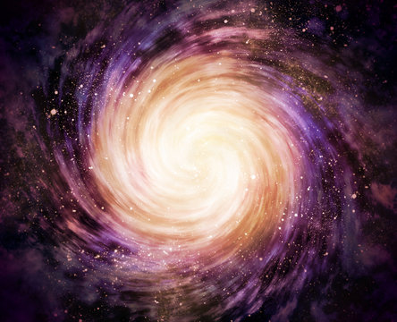 Spiral Galaxy In Space