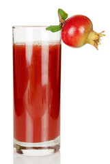 Pomegranate juice and fruit