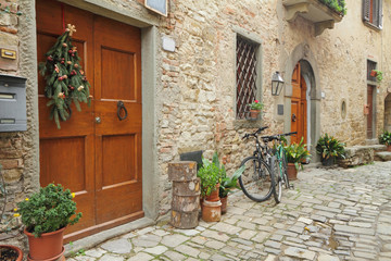 Fototapeta na wymiar piękny zakątek w gminie Montefioralle najbliższą Greve in Chianti