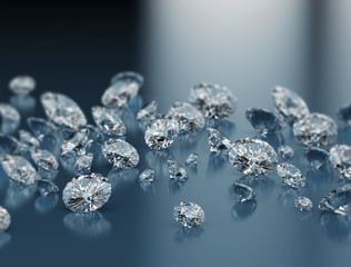 Diamonds on blue background © Jezper