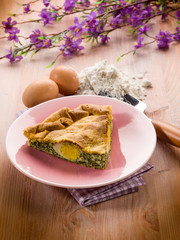 pasqualina cake, traditional italian  easter food