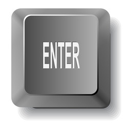 Enter. Vector computer key.