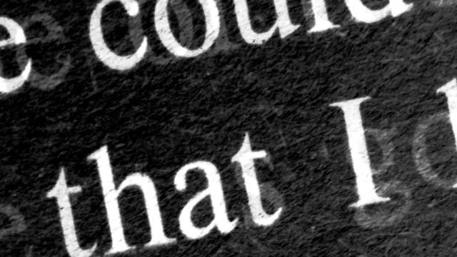 Different text of pages, very close and almost unreadable.