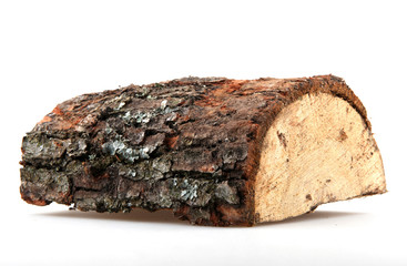 The logs of fire wood isolated on white