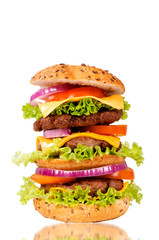 Triple hamburger