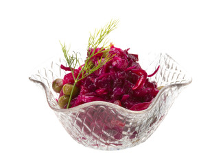 Vinaigrette Russian beetroot salad