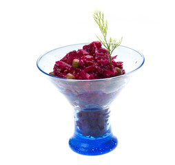 Vinaigrette Russian beetroot salad