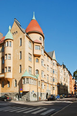 Fototapeta na wymiar Jugendstil architektura i Katajanokka