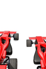 3d illustration/render ing of a red and black