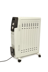 electric fire isolated on white background