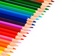 Buntstifte in Diagonale