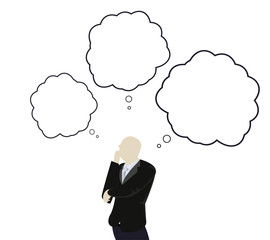 Business Man Thinking