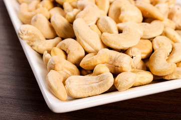 Cashew nuts in bowl