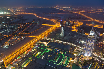 Fototapeta na wymiar Dubai from Burj Khalifa