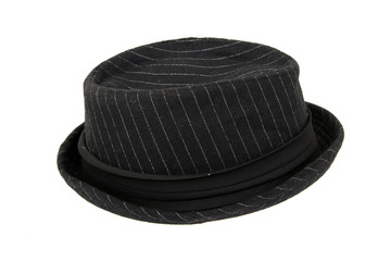 Black hat on white background