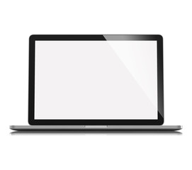 Laptop isolated on white background