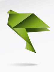 Origami japan paper flying bird
