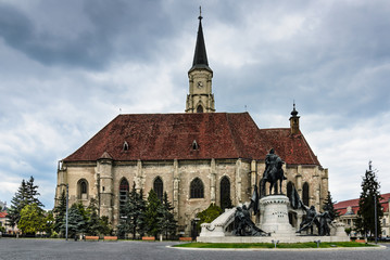 Fototapeta na wymiar Church of Saint Michael, Cluj Napoca w Rumunii