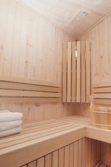 Obraz na płótnie Canvas sauna interior