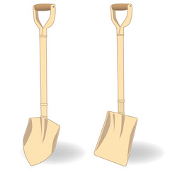 shovel vector illustration