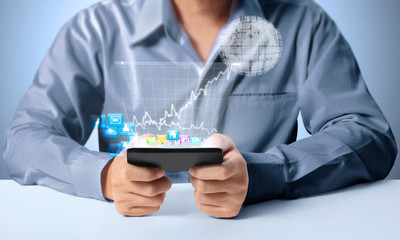 Shopping on Modern mobile phone