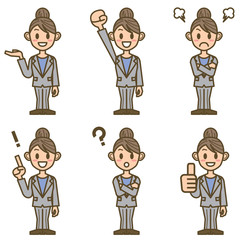 ビジネスウーマン　FW01　全身　01