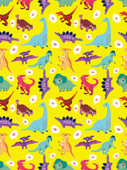 seamless dinosaur pattern