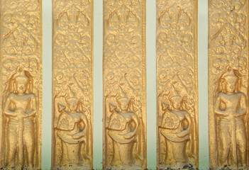 Fototapeta na wymiar sculpture in thai temple