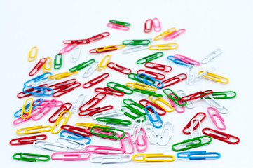 Colorful paper clips