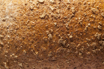 breadcrust close up overhead 