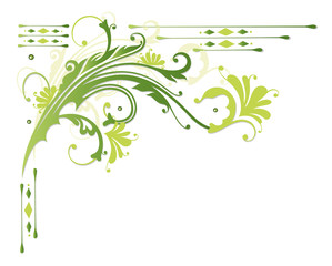 Frühling, frame, Blätter, Laub, Ranke, Grüntöne