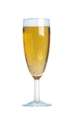  bubbles in a glass of champagne